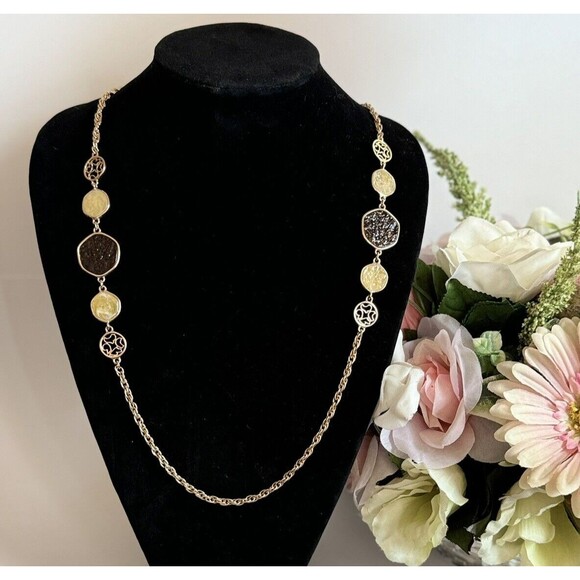 Vintage Sarah Coventry 'Taste of Honey' Necklace - 38 Inches - Picture 2 of 8